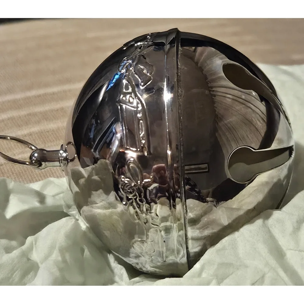 Wallace Silversmiths 1986 Sleigh‎ Bell Christmas Ornament Silver Plate Vintage